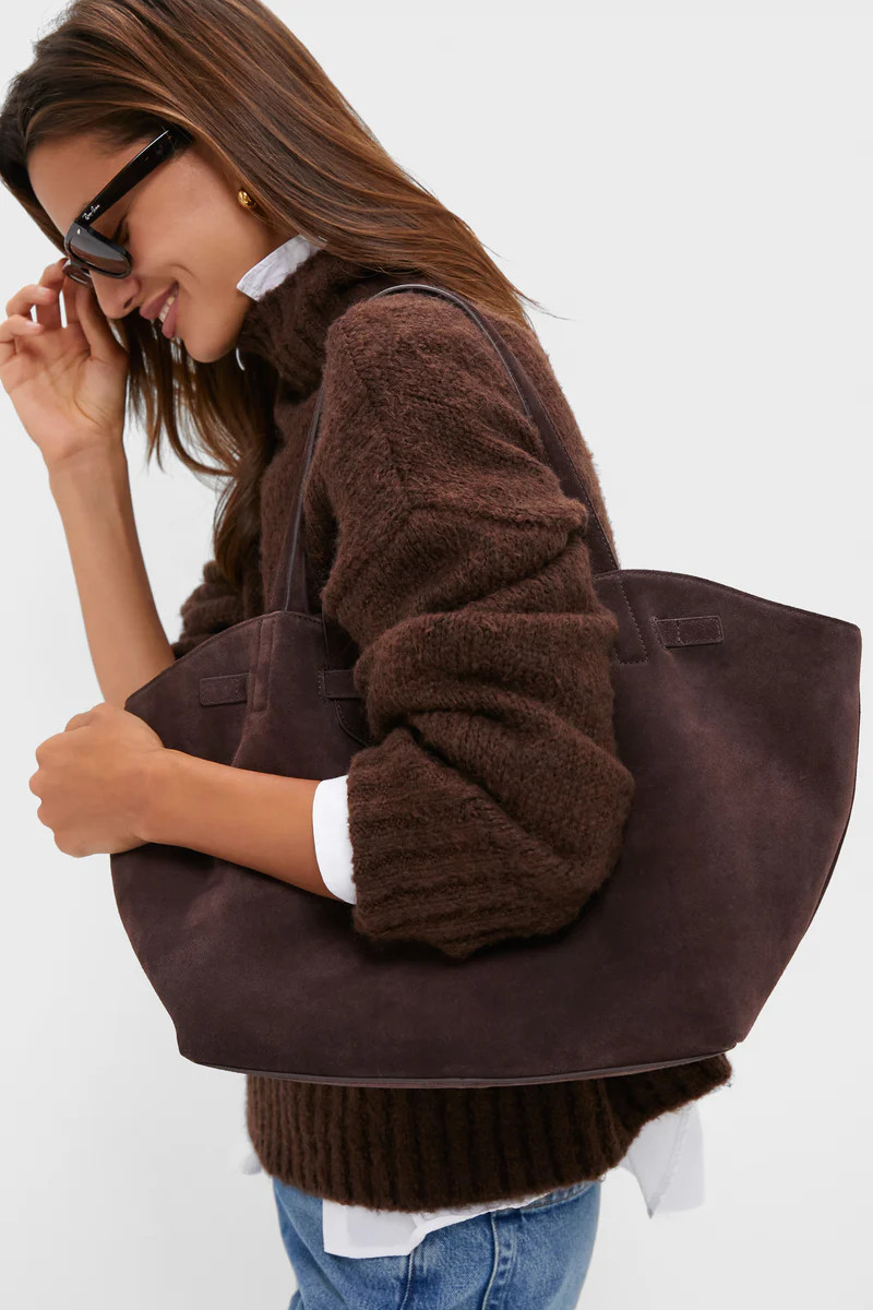 Espresso Suede Blaine Tote | Tuckernuck (US)