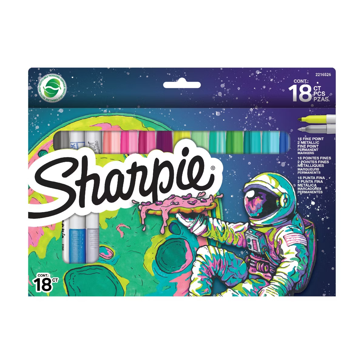 Sharpie 18ct Fine Metallic Per Markers | Target