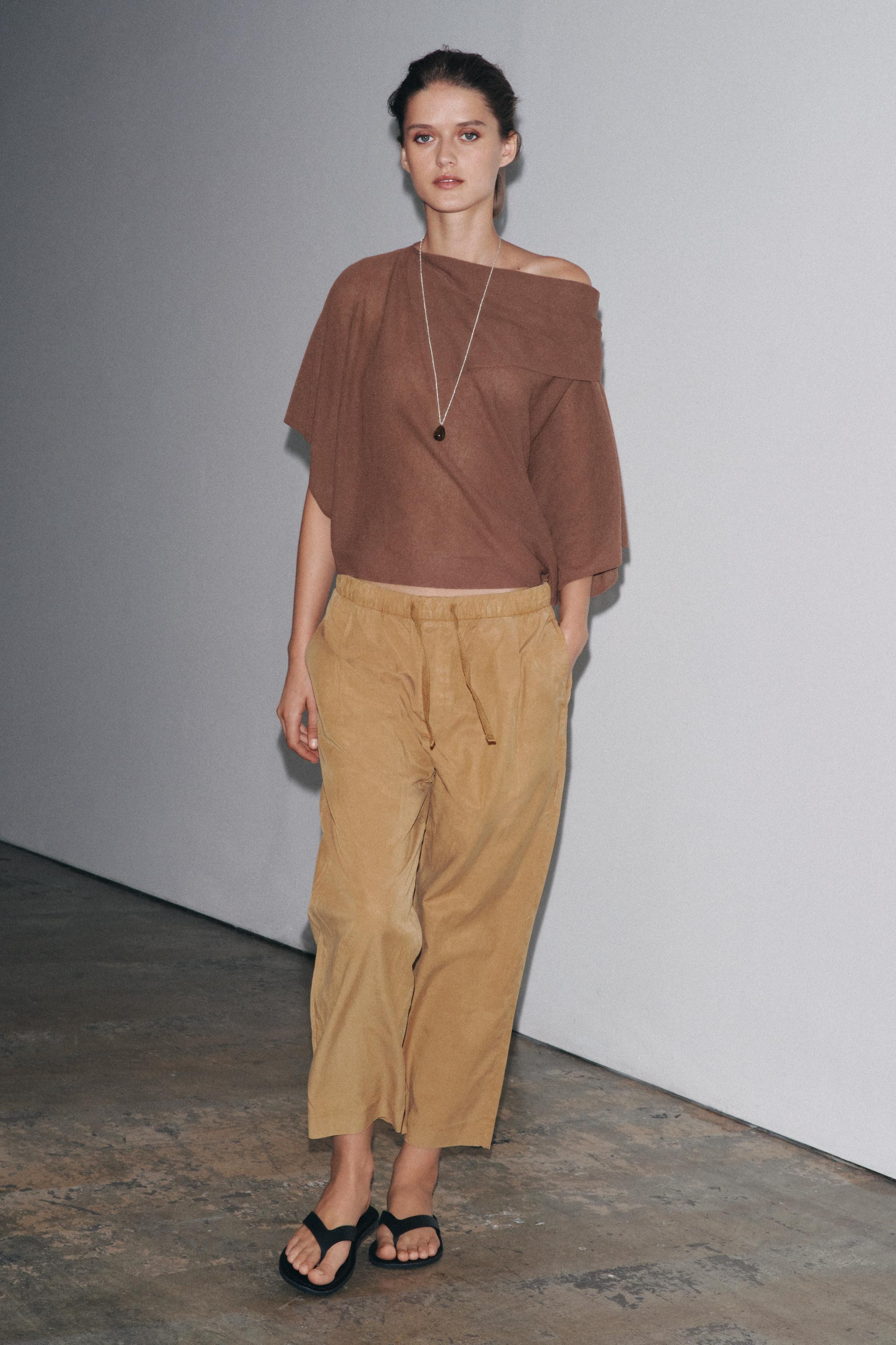 ZW COLLECTION WIDE LEG JOGGING TROUSERS | Zara UK