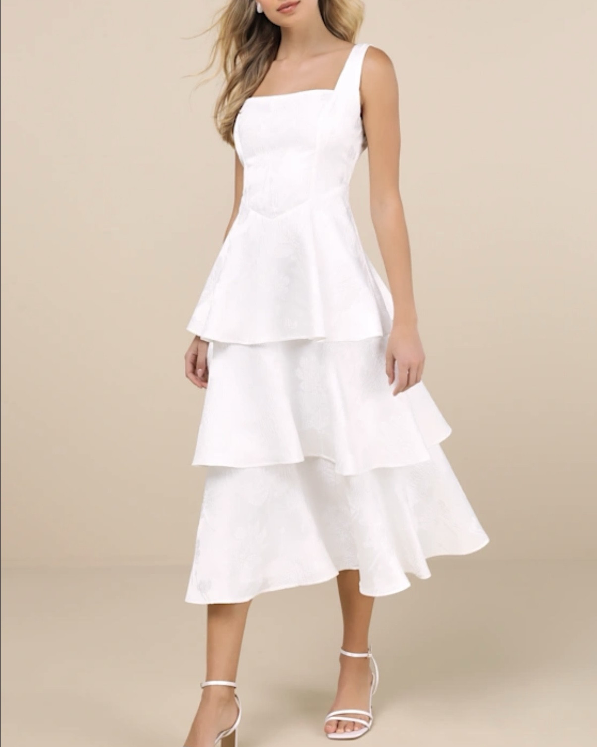 Lulus White Ruffle Dress ✨
.
.
Bridal dresses, shower dresses, wedding dress, white dresses, midi dresses, maxi dresses, summer dress, vacation dresses

#LTKWedding #LTKTravel #LTKWorkwear