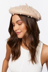 Faux Pearl Embellished Beret | Forever 21 (US)