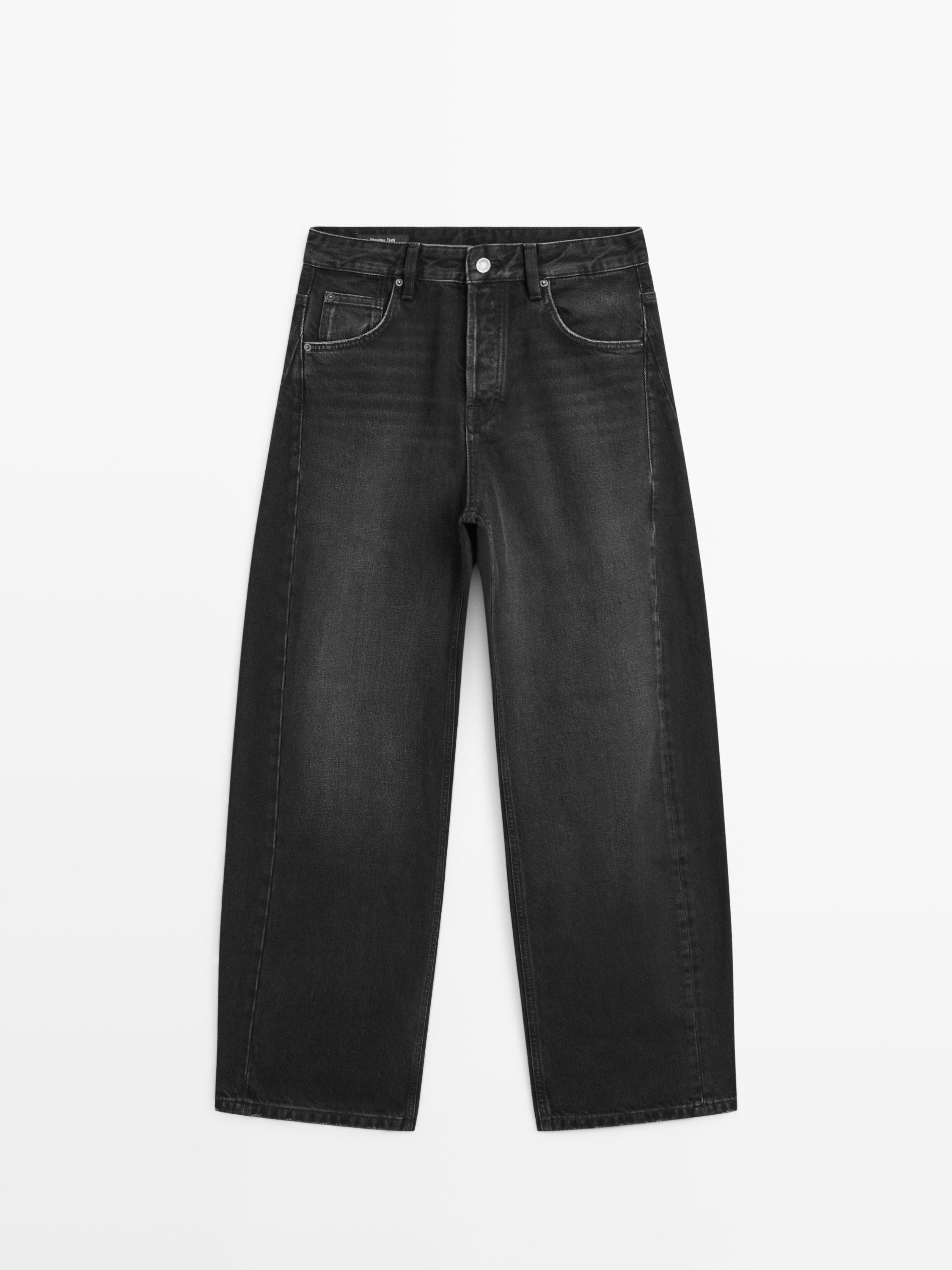 Mid-rise balloon fit jeans | Massimo Dutti UK