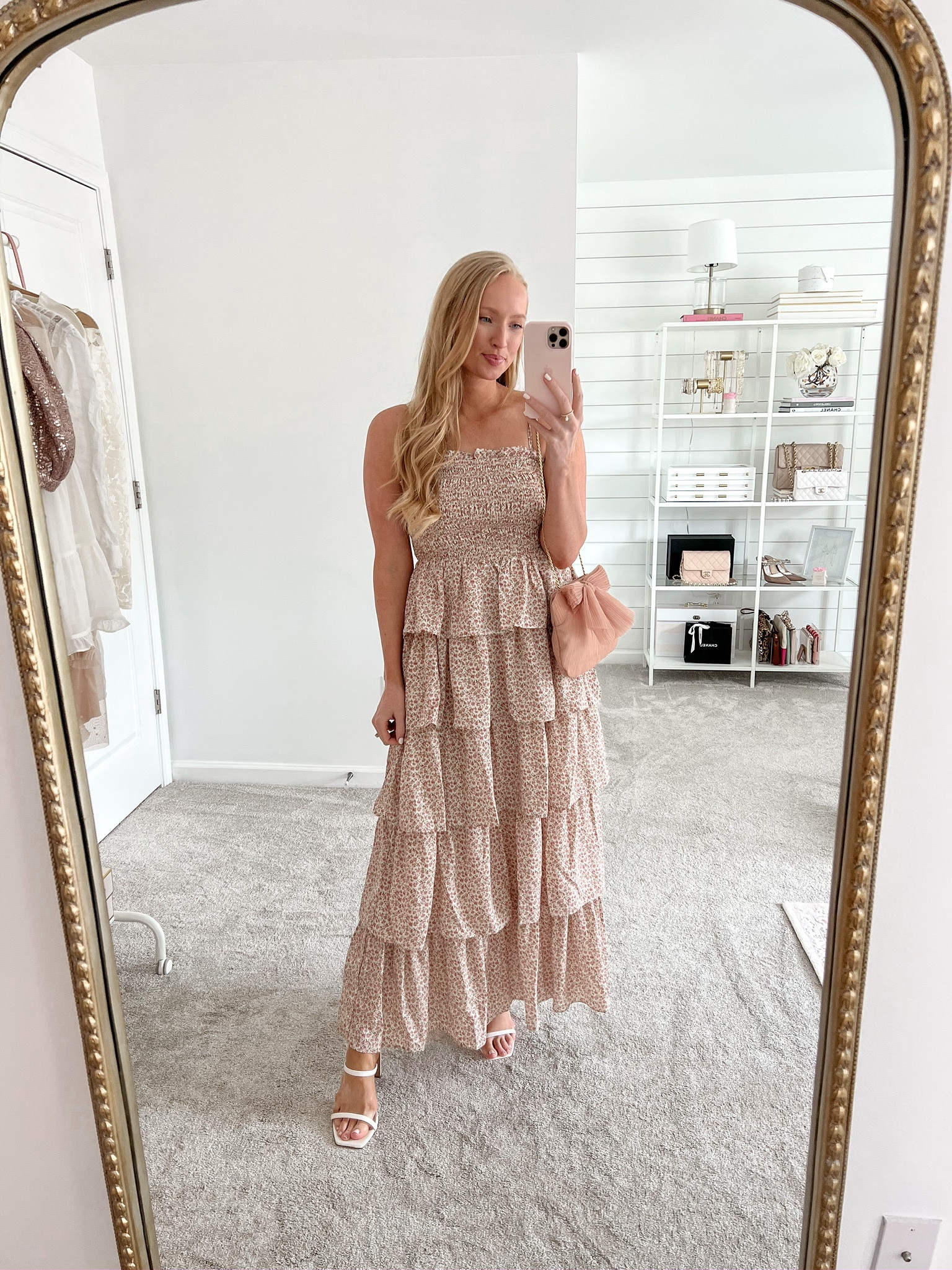Spring and summer wedding guest dress. My clutch is also on sale right now at Shopbop  

#LTKwedding