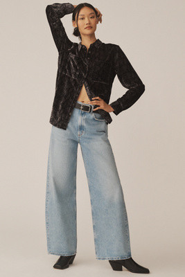 Low Curve Mid-Rise Taper Jeans | Anthropologie (US)
