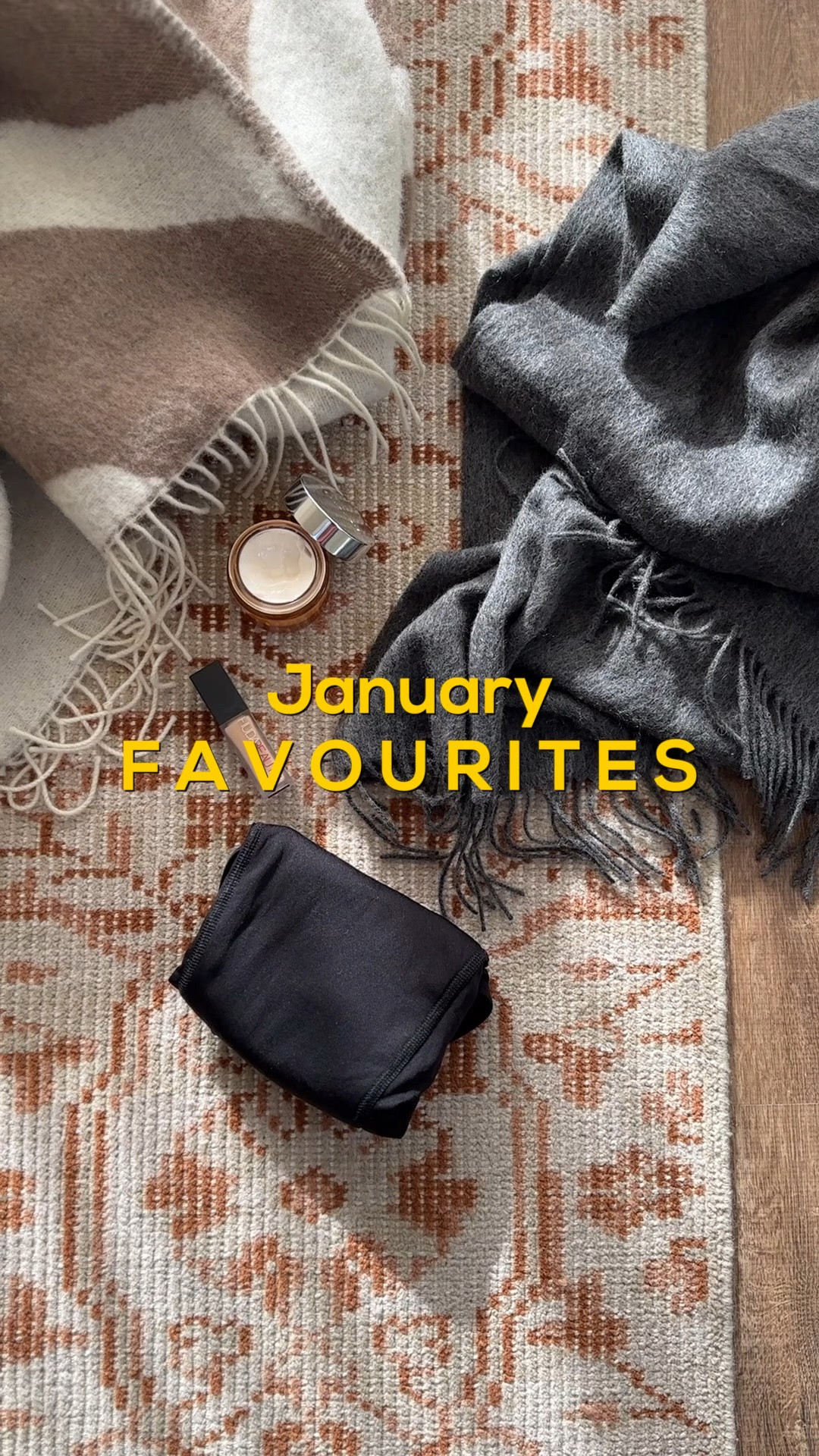 Favourite products. HUDa beauty faux filter concealer. Arket. Home. Blanket. Cashmere scarf. Beauty pie. Skincare. Moisturiser. 

#LTKSeasonal #LTKbeauty