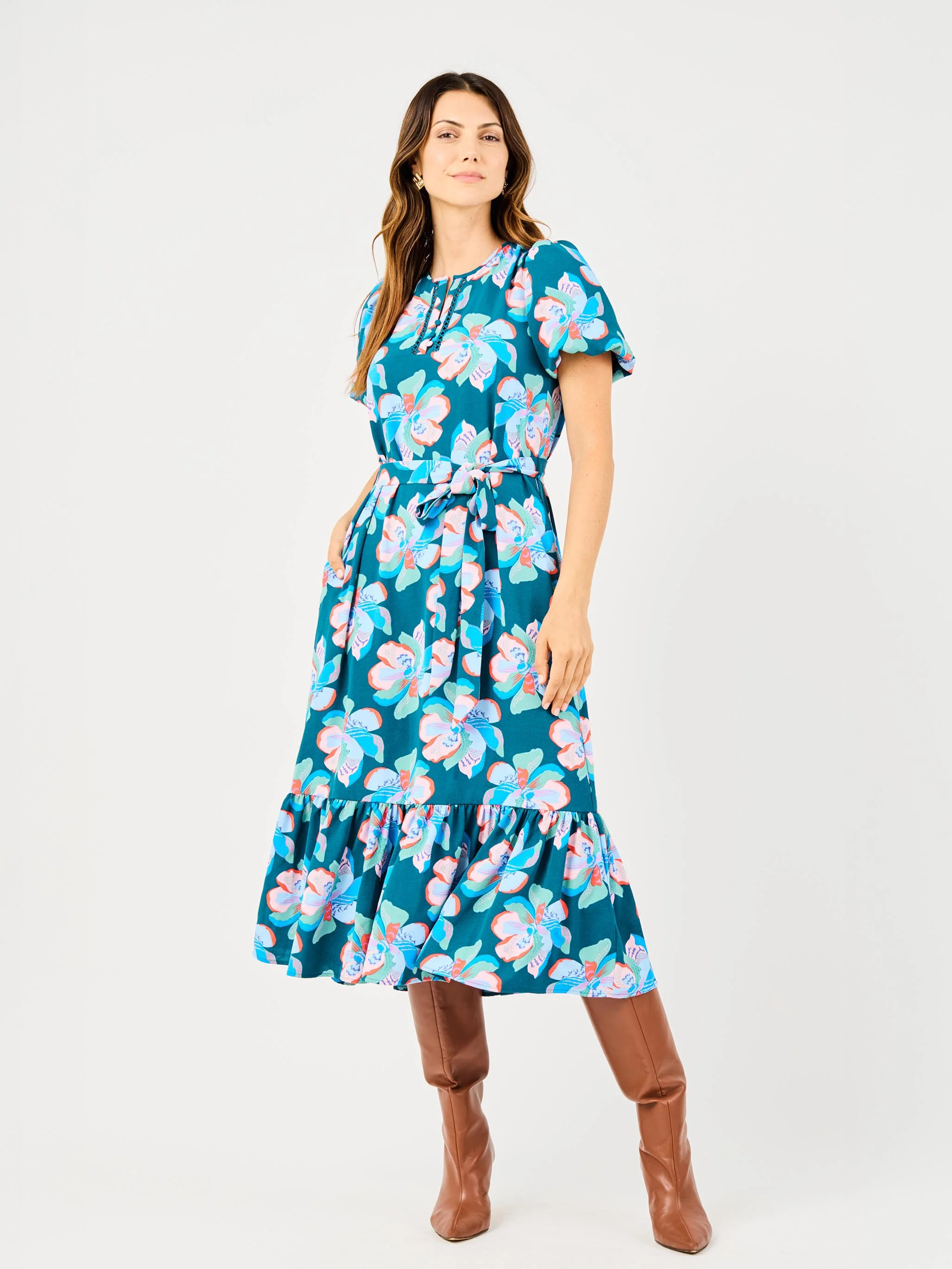FINAL SALE - Camila Dress | Center Stage Green | Mary Square