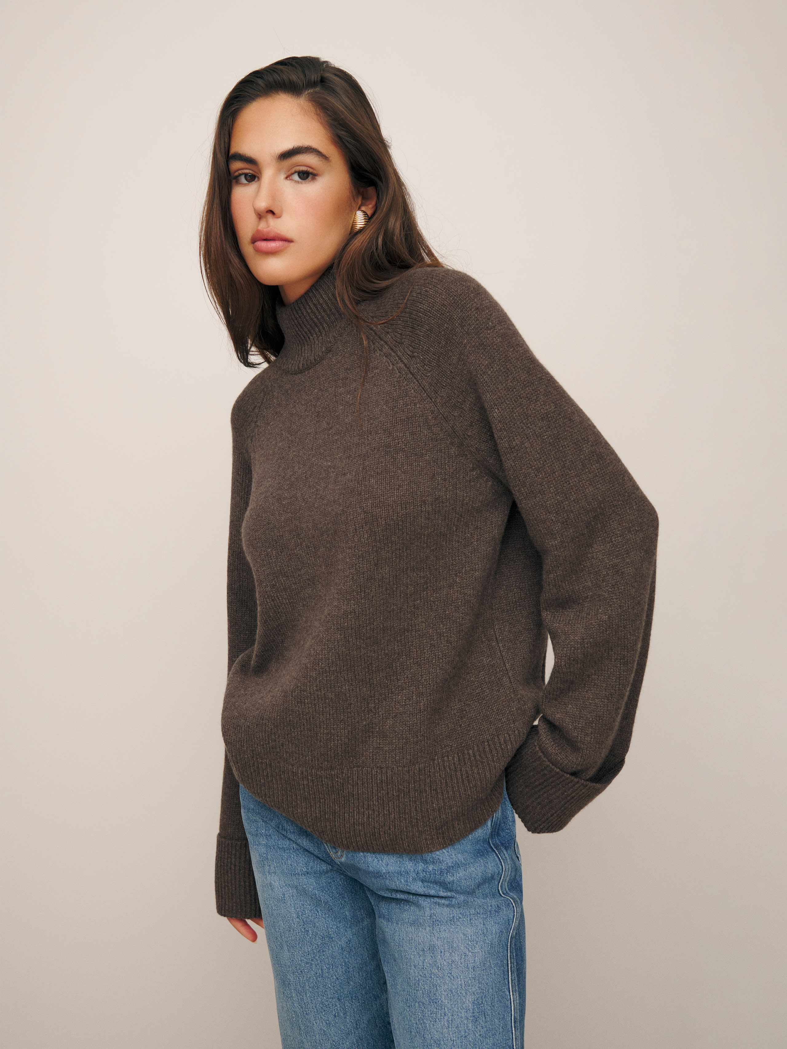 Garrett Cashmere Oversized Turtleneck | Reformation (Global)