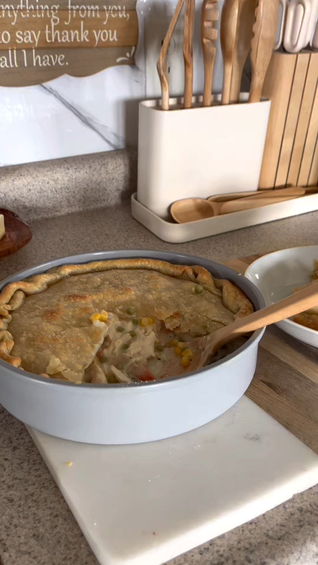 Baking the BEST chicken pot pie using nontoxic Caraway! 

#LTKHome #LTKfoodie #LTKdayinmylife