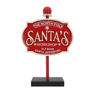 Ashland Brand Santa's Workshop Christmas Tabletop Sign 9.7"  | eBay | eBay US