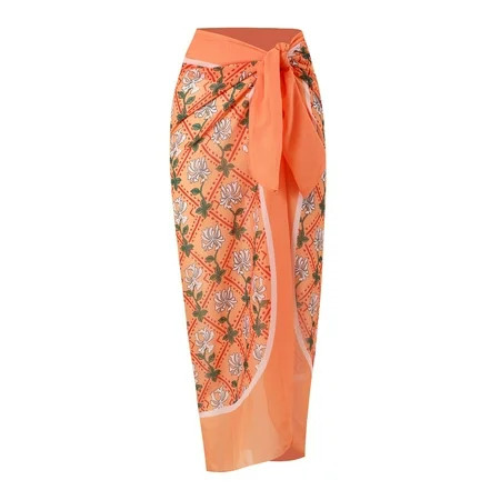 Women Swimwear Bathing Suits Colorful Printed Beach Wrap Summer Swimsuit Cover Up Bikini Wrap Skirt  | Walmart (US)
