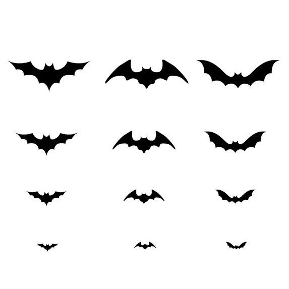 Uutvmp Bats Wall Decor,12 Pcs 3D Bat Halloween Decoration Stickers for Home Decor Waterproof Blac... | Walmart (US)