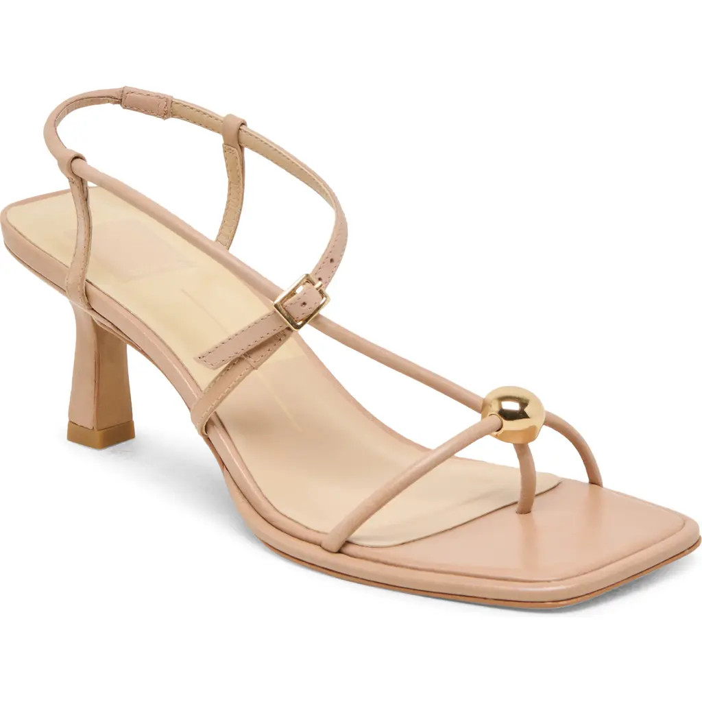 Dolce Vita Mylee Heels Sandal in Light Tan Leather at Nordstrom, Size 10 | Nordstrom
