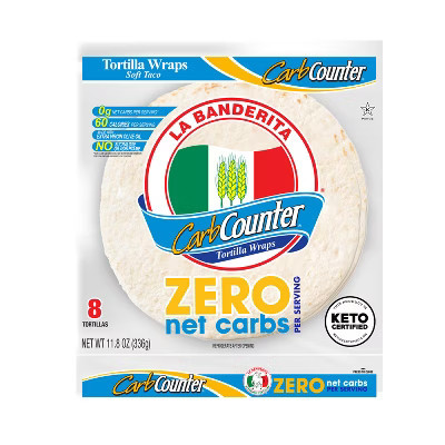 La Banderita Carb Counter Zero Net Carb Soft Taco Tortilla Wraps - 11.8oz | Target