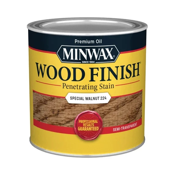 Minwax 222404444 Wood Finish Stain, Special Walnut, 1/2 Pint, (1 Piece, 1 Pack) | Walmart (US)