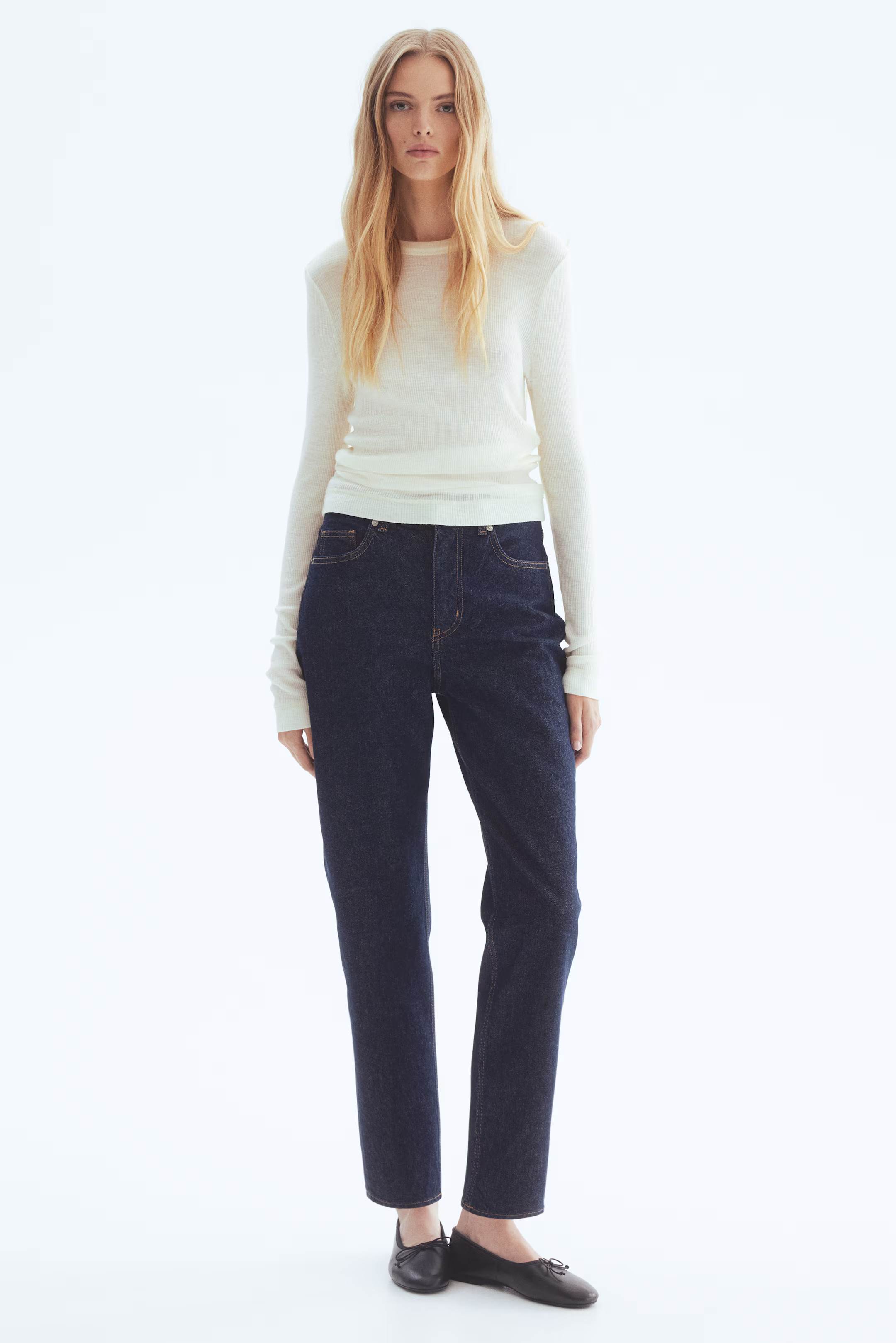 Tapered High-Waist Ankle Jeans | H&M (UK, MY, IN, SG, PH, TW, HK)