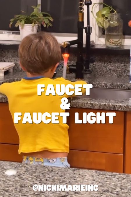 As requested, the kitchen faucet link as well as the temperature-changing LED light attachment

#amazon #kitchen 

#LTKfamily #LTKhome