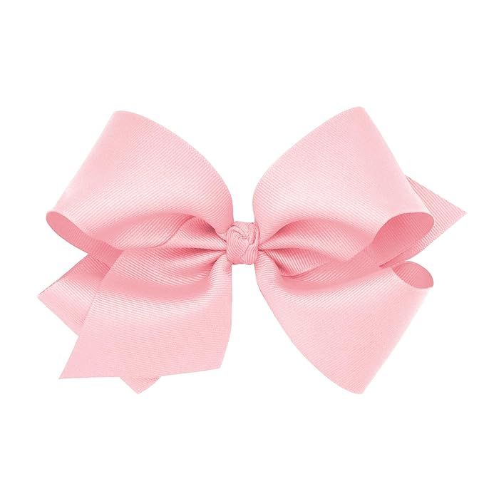 Wee Ones Girls' Classic Grosgrain Hair Bow with Knot Wrap Center on a WeeStay No-Slip Hair Clip, ... | Amazon (US)
