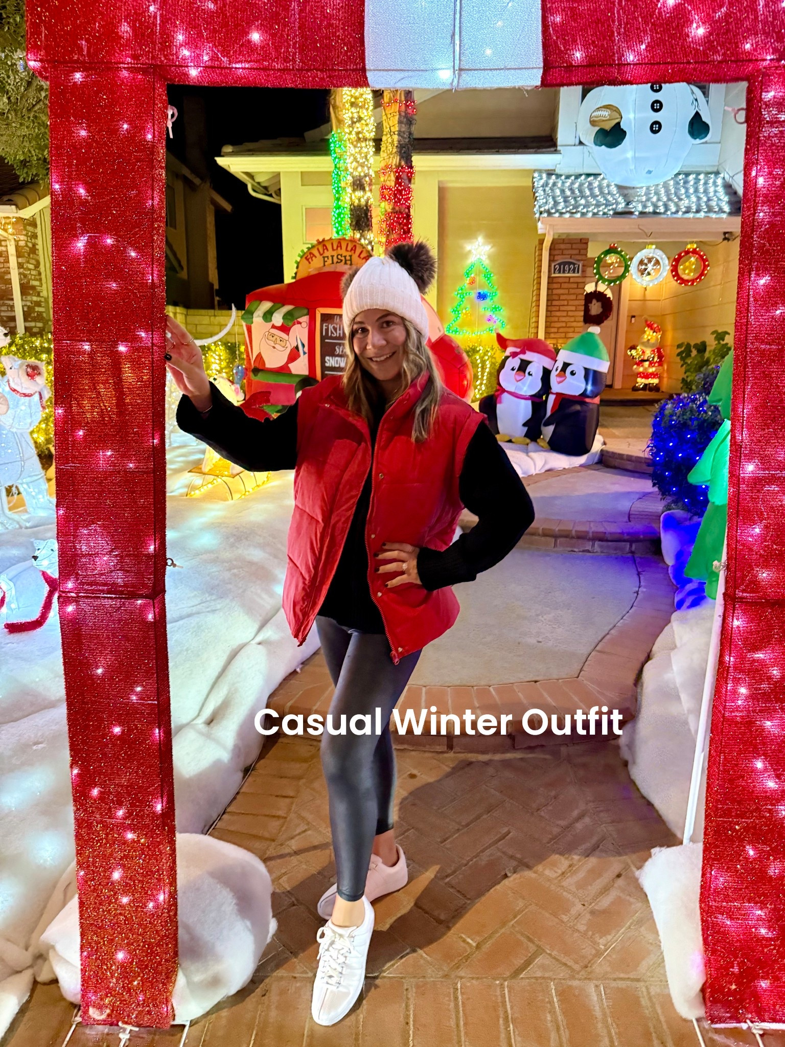 Cozy winter outfit idea! I’m wearing my favorite black leggings, K-Swiss sneakers and red vest for a festive night out with my fam.


#LTKFindsUnder100 #LTKHoliday #LTKFindsUnder50