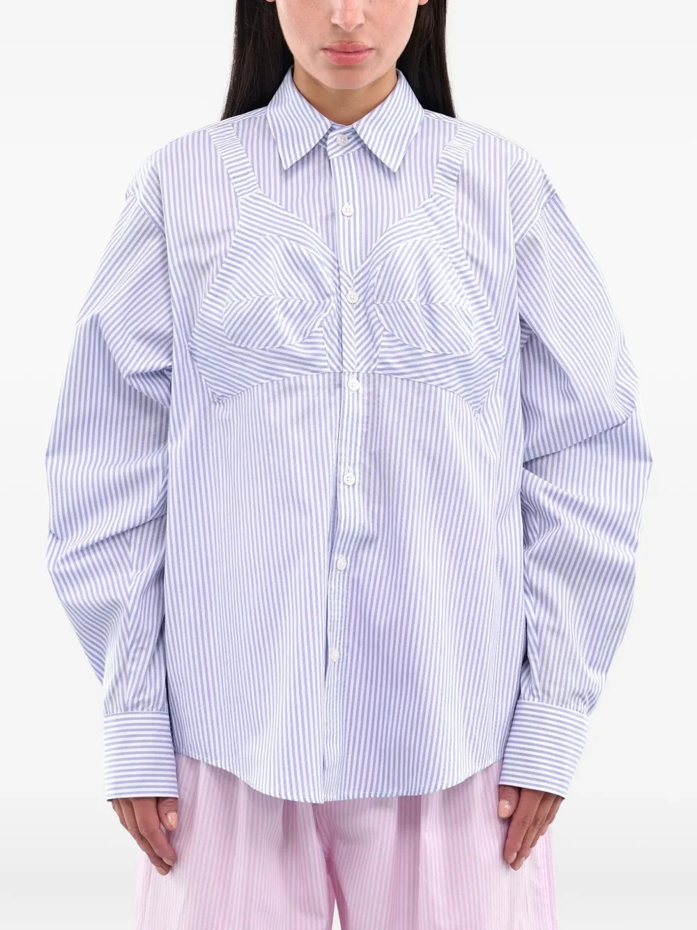 Vaquera Pinstripe Shirt | Blue | FARFETCH | Farfetch Global