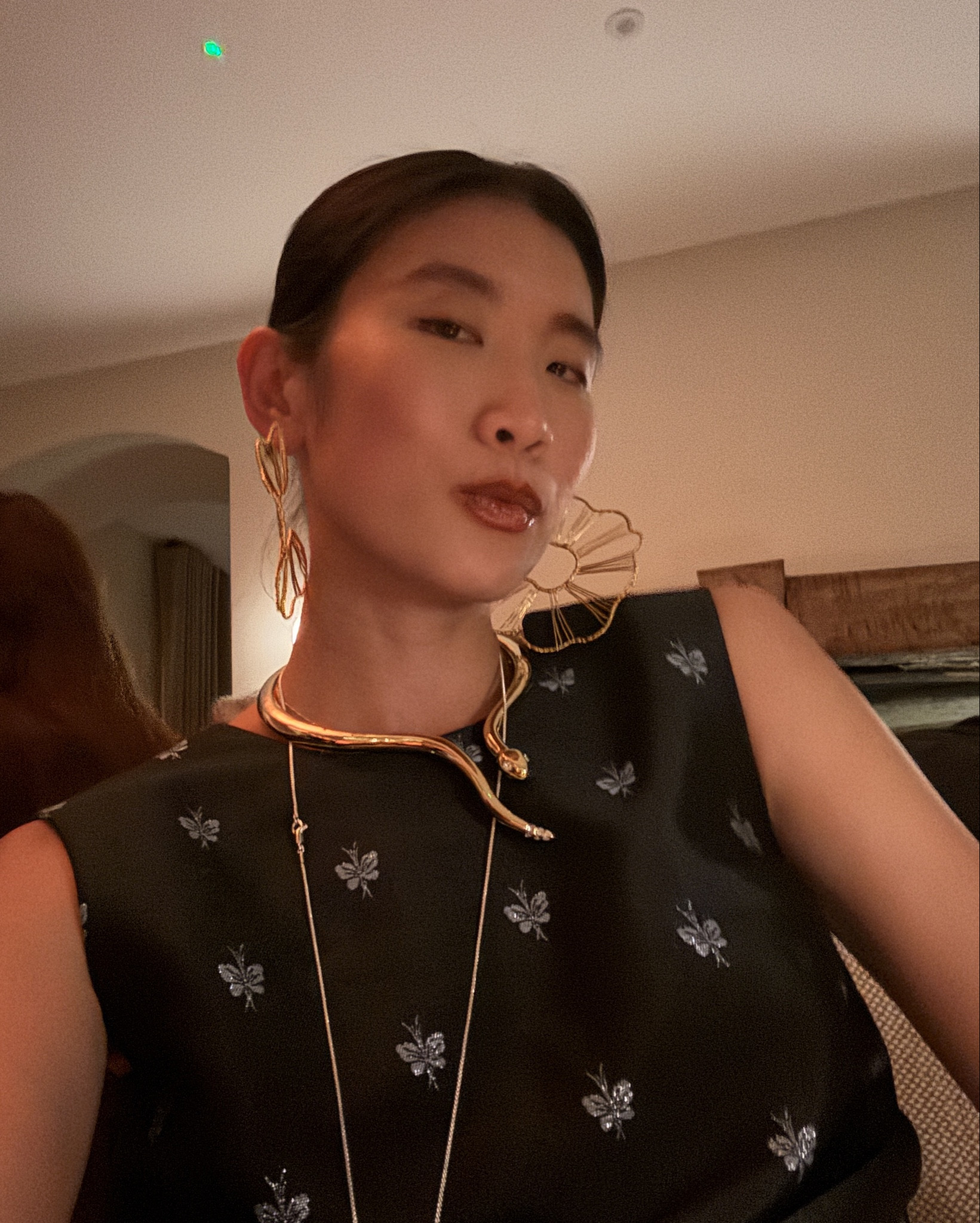 partywear, Christmas party, shimmery dress, &otherstories, andotherstories, snack choker, Sézane, earrings, golden jewellery, black dress, mini dress, metallic dress

#LTKuk #LTKpartywear #LTKautumn