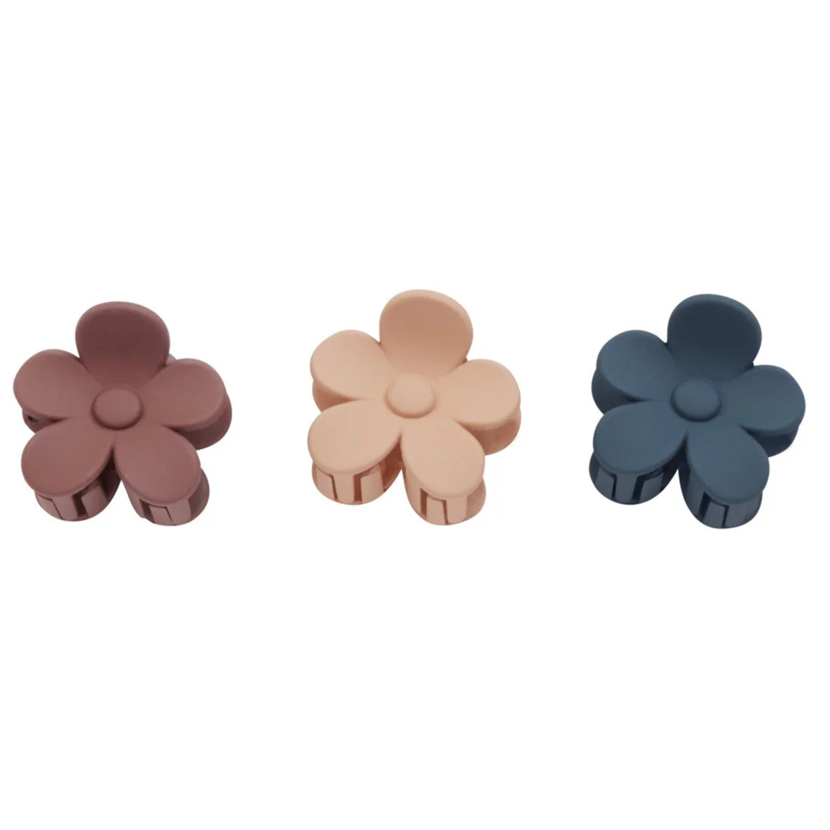 Rylee & Cru Flower Clip Set, Apricot/Indigo/Mulberry | SpearmintLOVE