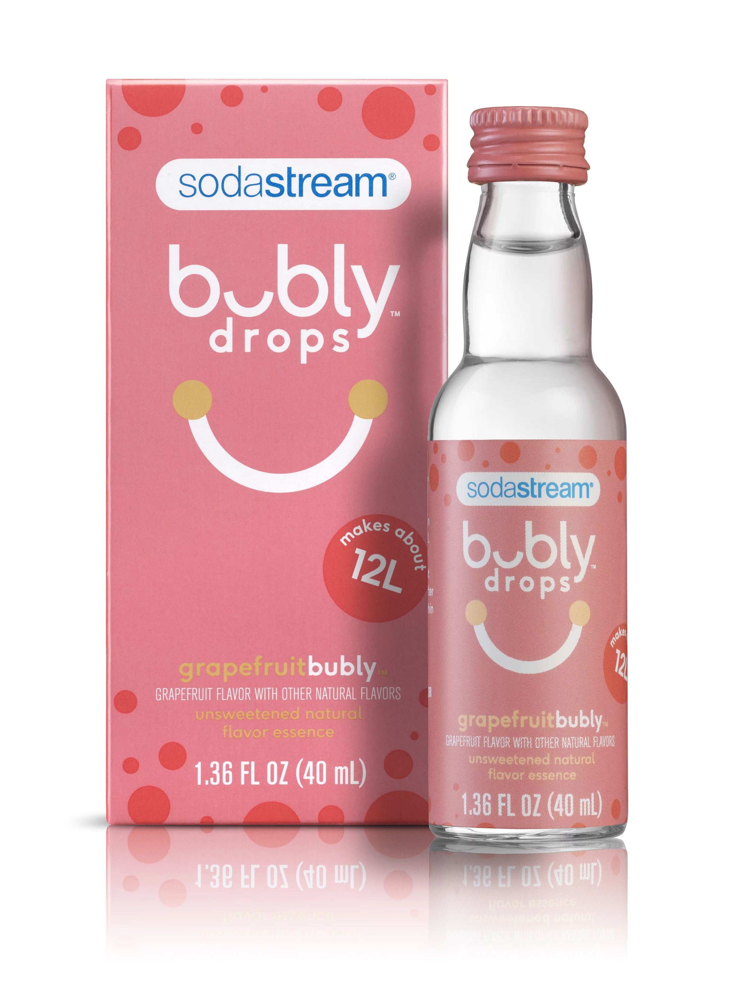 SodaStream bubly drops Unsweetened Natural Flavor Essence Grapefruit, 40 mL | Walmart (US)