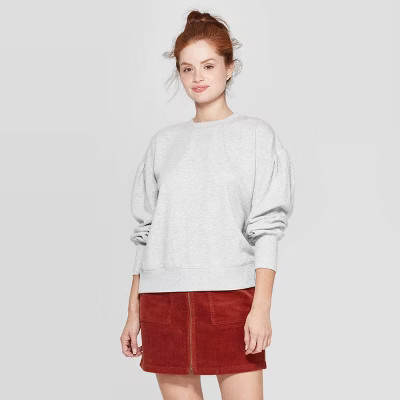 Women's Puff Crewneck Sweatshirt - Universal Thread™ | Target