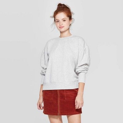 Women's Puff Crewneck Sweatshirt - Universal Thread™ | Target