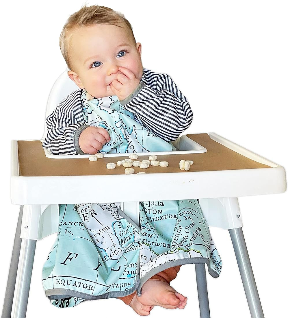 Bibbrella BLW Bibs | Knee Length | Long sleeve | Pants and Shirt Protector Bib for Baby and Toddl... | Amazon (US)