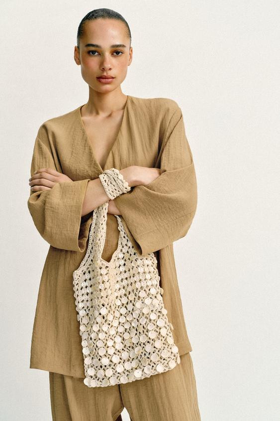BEADED SHOULDER BAG | Zara US