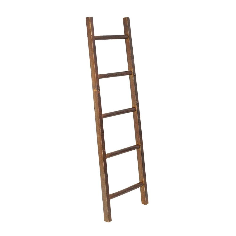 48"" Wood Wall Mounted/Leaning Decorative Ladder - Crystal Art Gallery | Target