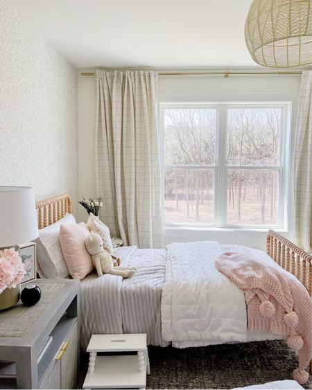 Eleanor’s room is still the perfect little space for her! Between the wallpaper, Jenny Lind bed, and textiles it all came together beautifully. 

#homedecor #bedding #bedroom #kidsroom #wallpaper

#LTKFind #LTKkids #LTKhome