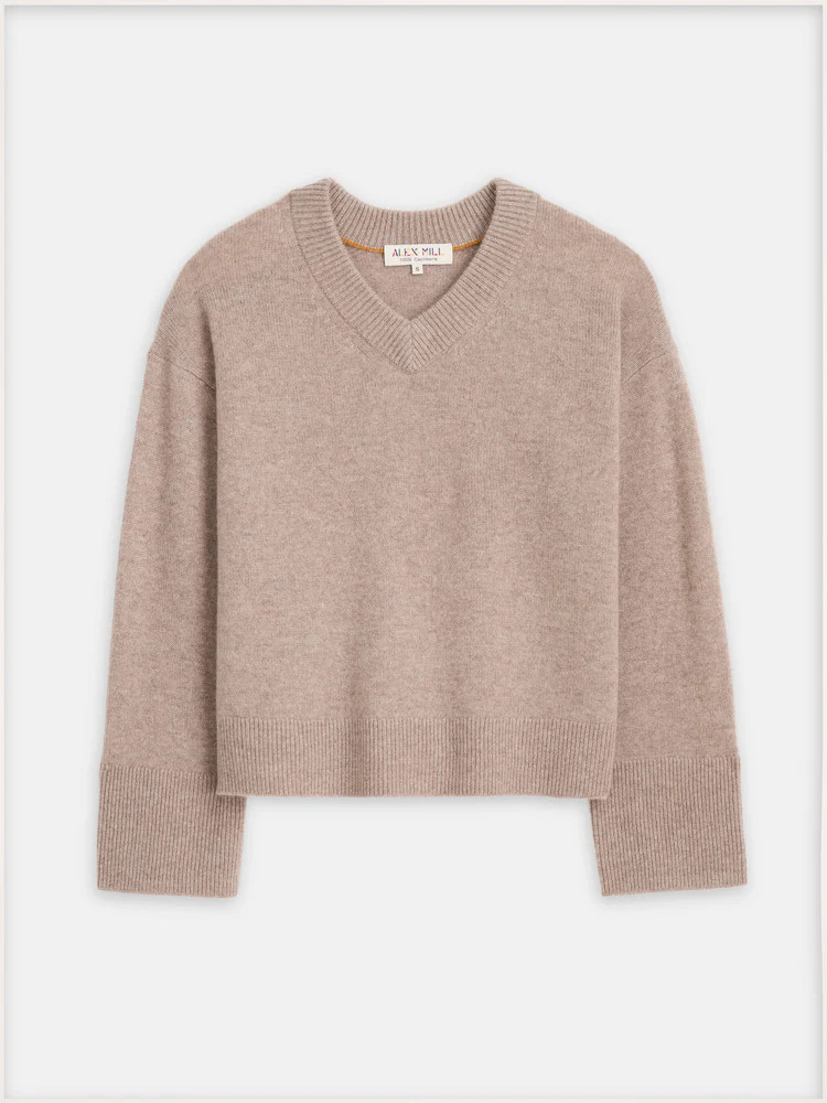 Rowan V-Neck in Cashmere | Alex Mill