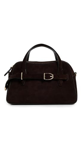 Madewell Women's The Mini Belted Crossbody Bag In Suede, Dark Carob, One Size | Amazon (US)