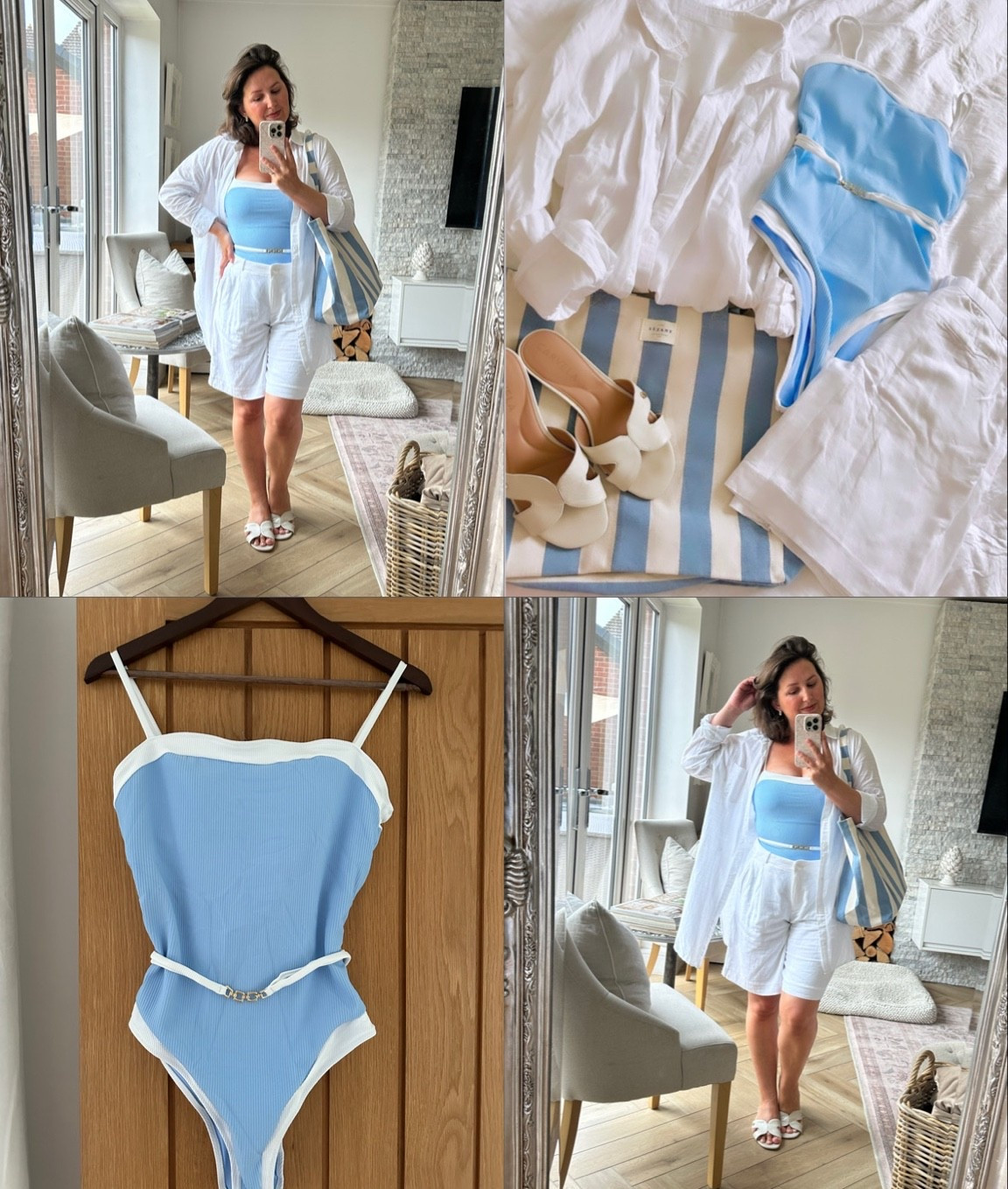 I LOVE this costume so much, I adore the colours and it fits so nice such a thick material to make you feel supported. Then these shorts are an absolute bargain too £15 reduced from £50 such a core wardrobe piece.

#LTKsummer #LTKuk #LTKswimwear