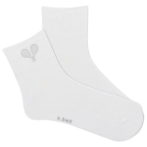 K.Bell Women's Tennis Recket Sport Anklet, White, Women's Shoe Size: 4-10 | Amazon (US)