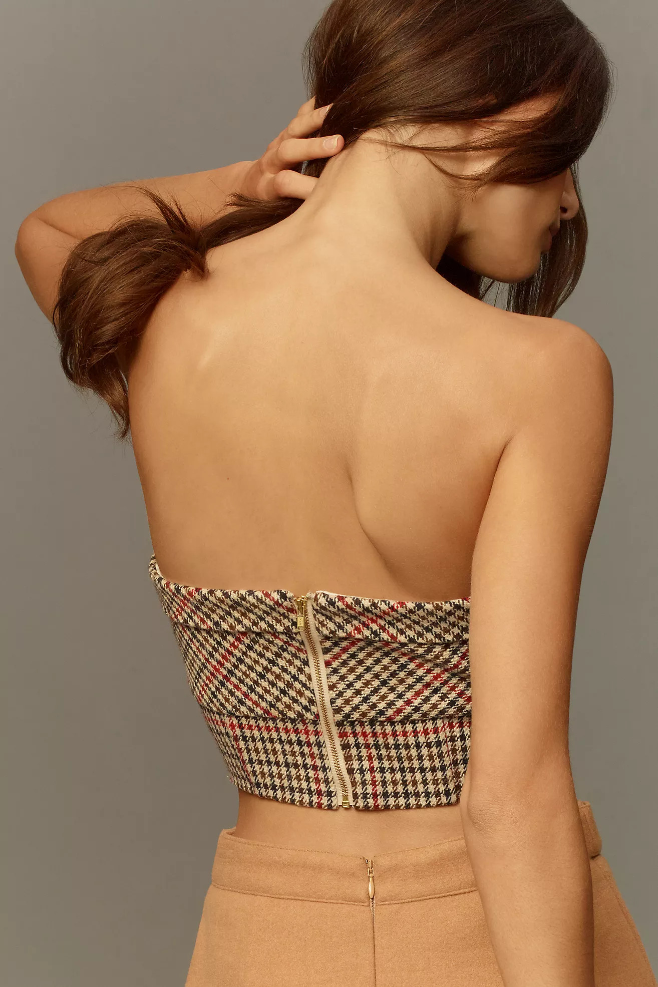 Hunter Bell Scottie Bustier Cropped Strapless Top | Anthropologie (US)
