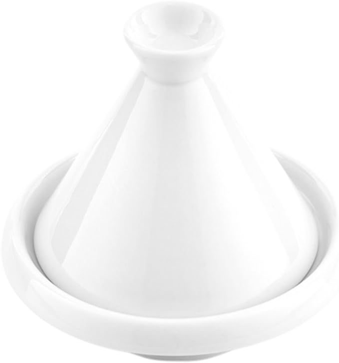 Restaurantware 3.5 Inch Tajine Pots, 10 Mini White Appetizer Bowls - Tajine Style, With Dome Cove... | Amazon (US)