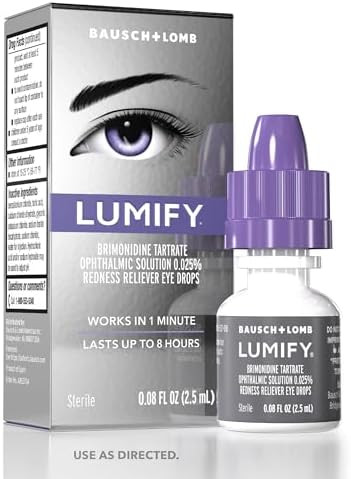 LUMIFY Eye Drops for Red Eyes, Redness Reliever for Brighter Looking Eyes, Works in 1 Minute & La... | Amazon (US)