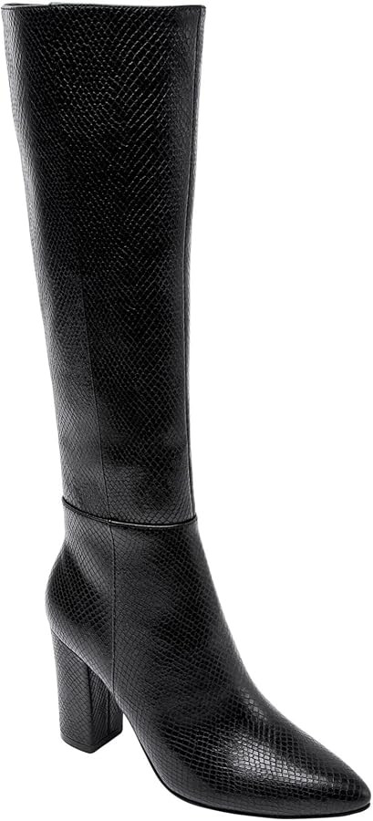 Women's Mabel Block-Heel Tall Dress Boot (Black, numeric_9_point_5) | Amazon (US)