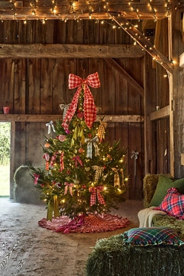 Gingham Bow Tree Topper | Anthropologie (US)