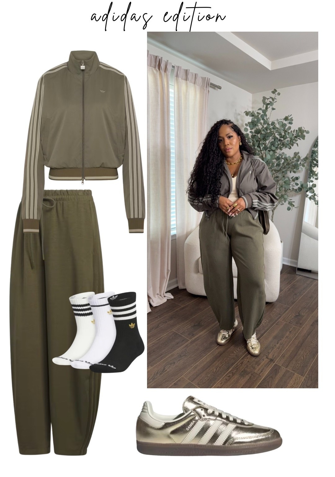 @adidas Fall Inspo outfit. Wearing a size XL in barrel pants and large in jacket. Sneakers run large size down 1/2 size. 
#createdwithadidas

#LTKgrwm #LTKdayinmylife #LTKootd
