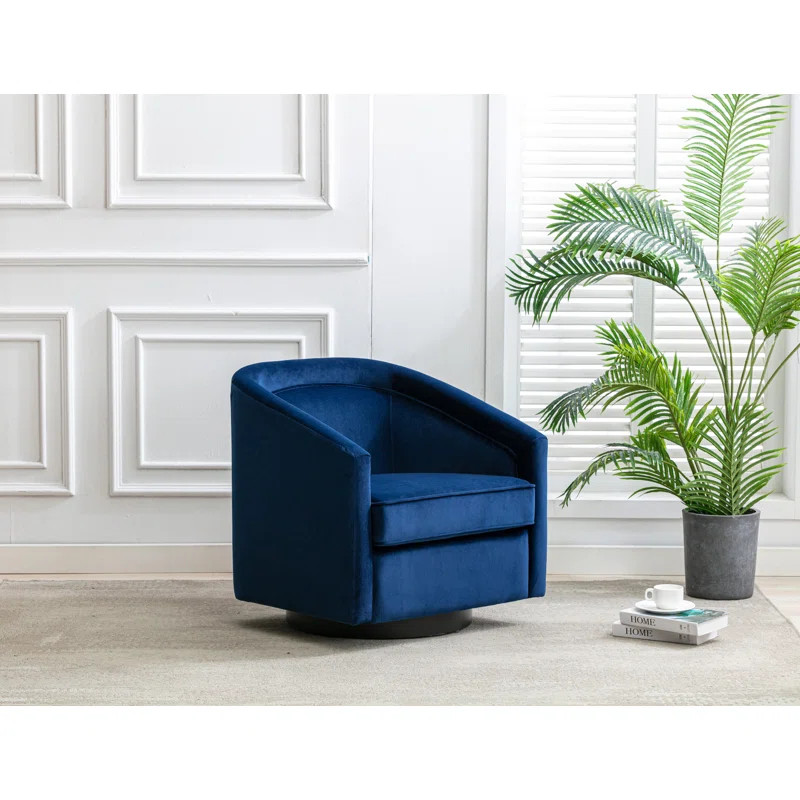 Annalee Upholstered Swivel Barrel Chair | Wayfair North America