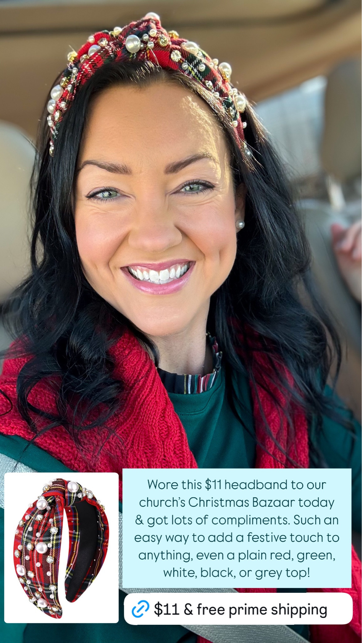 $11 festive headband - free prime shipping! 

Adds a fun holiday touch to even the simplest outfit🎄

I own this in 3 colors, and my 5 year old daughter loves wearing them as well. So cute, and a great price! 

Amazon find, holiday outfit, holiday clothing, Christmas outfit, Christmas sweater, headband 

#LTKHoliday #LTKSeasonal #LTKFindsUnder50