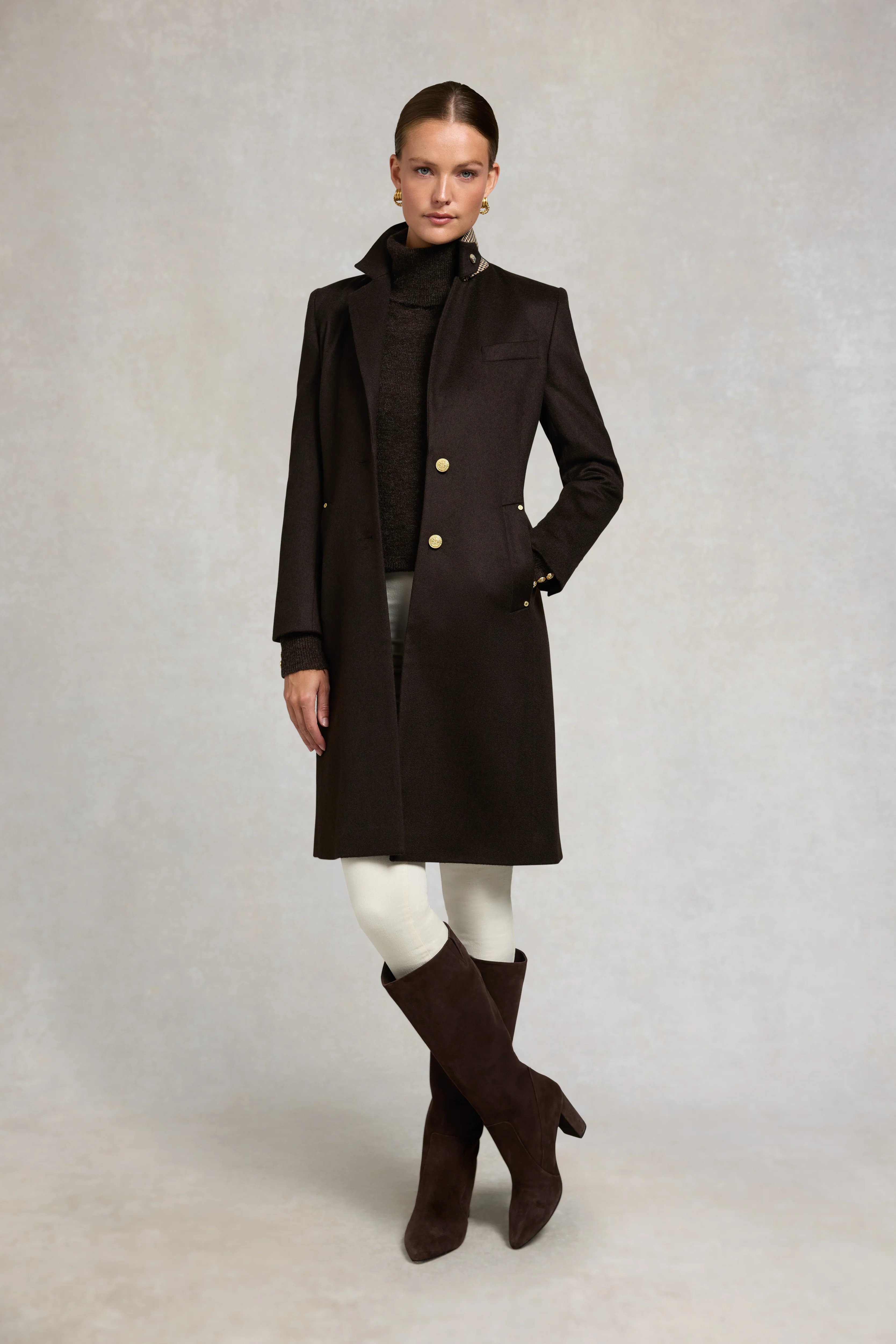 Regency Coat (Chocolate) | Holland Cooper