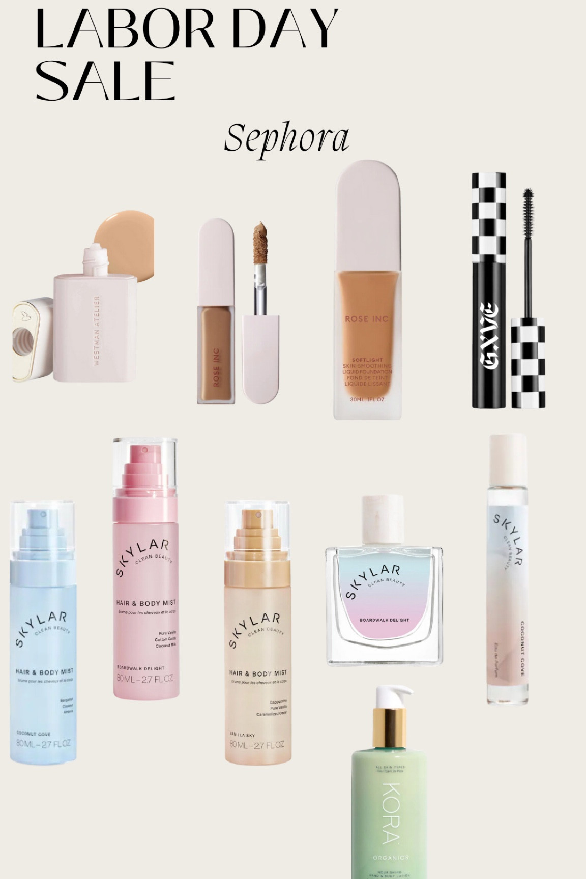 Non-toxic Sephora products that are on sale for Labor Day!

The Skylar vanilla sky hair & body spray is my all time fave and a perfect non-tox swap for the Sol De Janiero body spray!!

#LTKBeauty #LTKSeasonal #LTKFallSale