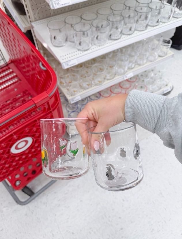 These $7.99 icon glasses just dropped at Target and they’re perfect for spring hosting! Tons of patterns- roses, cats, dachshunds, tulips! These will sell out fast! 

#LTKHome #LTKmorningroutine #LTKdayinmylife