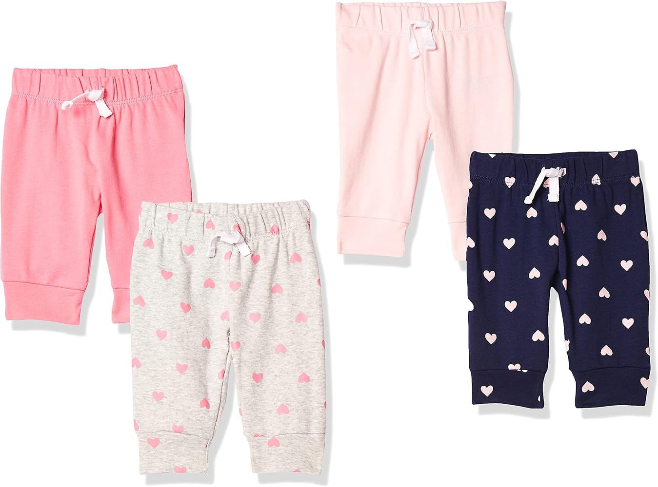 Amazon Essentials Toddler and Baby Girls' Cotton Pull-on Pants, Multipacks | Amazon (US)