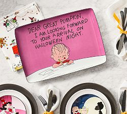 Peanuts™ Great Pumpkin Stoneware Serving Platter | Pottery Barn (US)