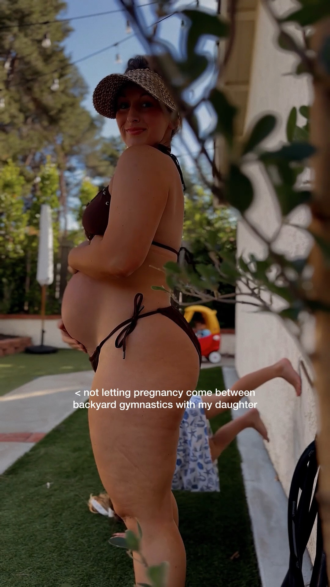 Walmart bikini

Color: Brown Stallion 
Top in M
Bottom in L 


#LTKmomlife #LTKSwim #LTKBump